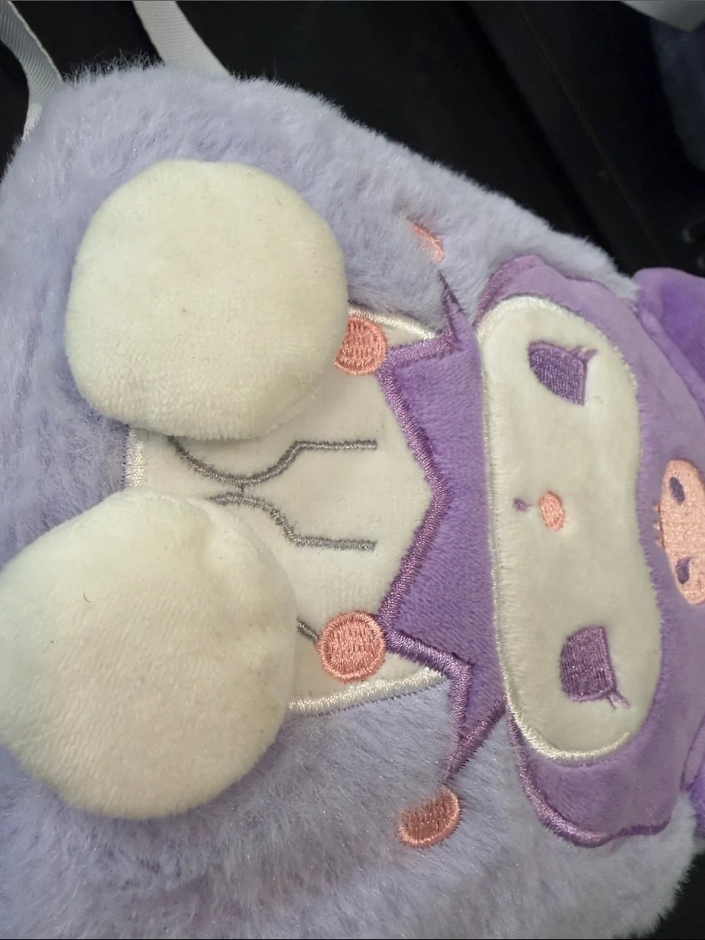 🌺 Sanrio Kuromi Plush Crossbody Bag Small